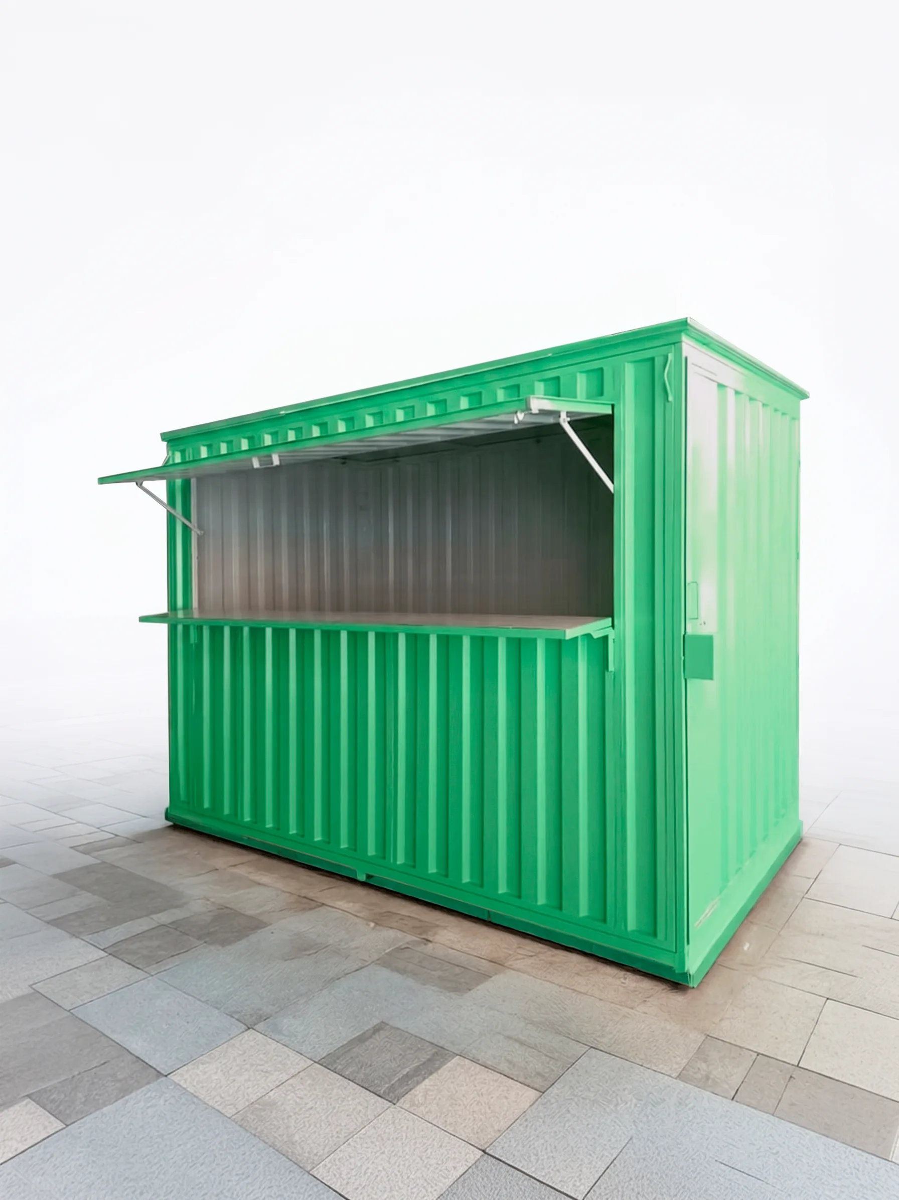 Container Lanchonete — container comercial em aço galvanizado